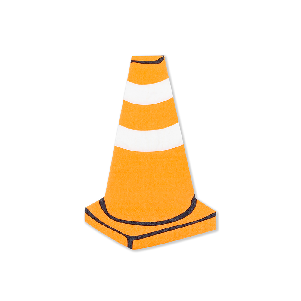 Under Construction Cone Napkins - 16 Pk.