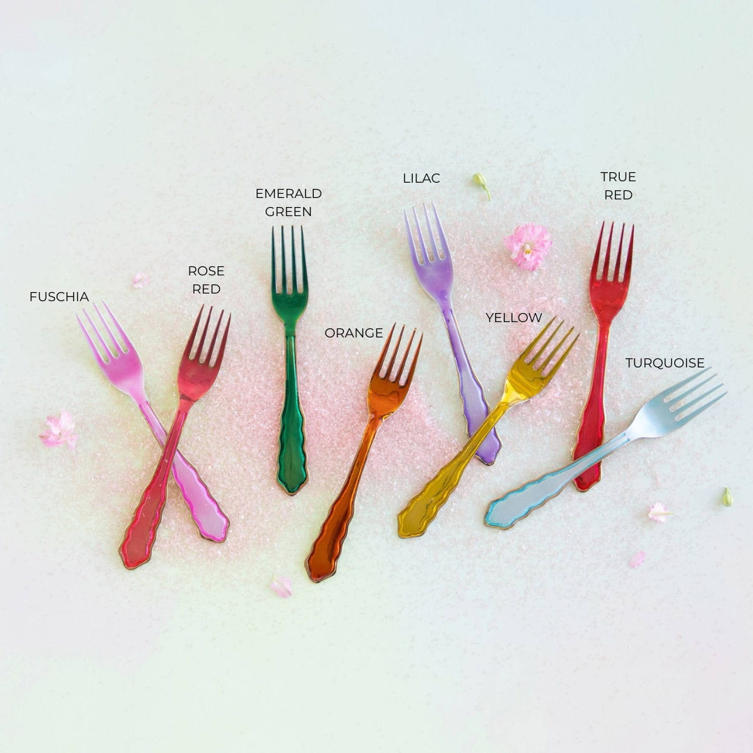 Glitterville Rainbow Metallic Fork- 8 Colors