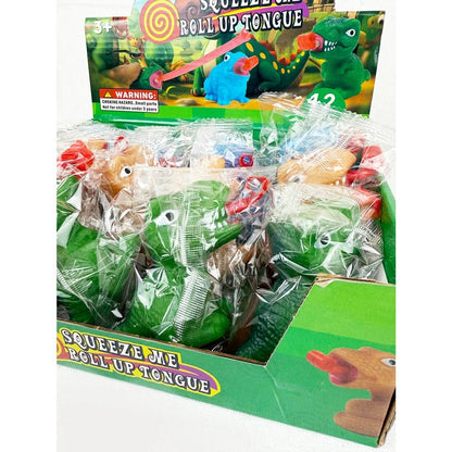 Dinosaur Squeeze Me Roll Up Tongue- 3 Colors