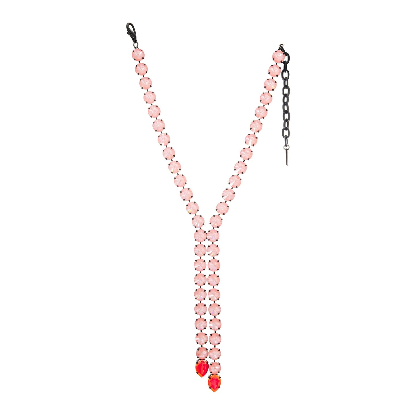 Split Necklace in Smutt / Flamingo Ignite