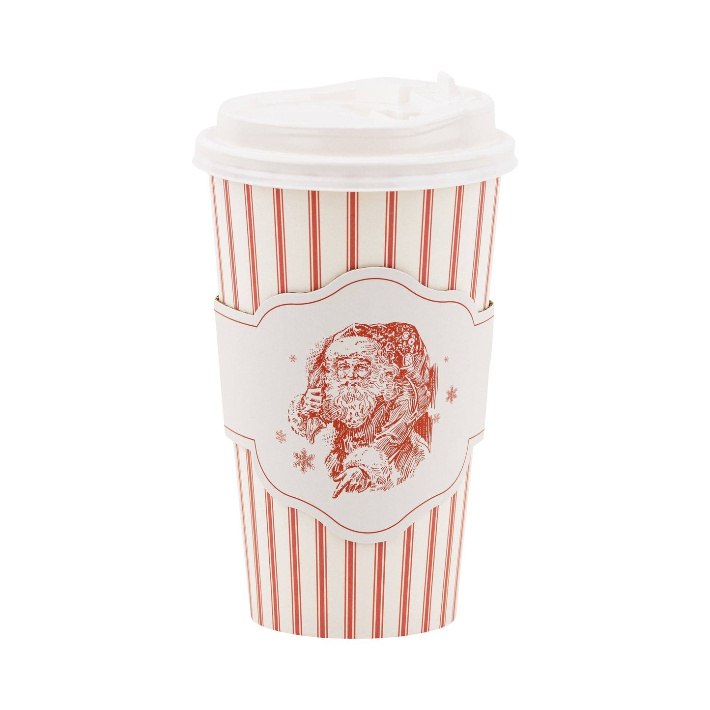 Vintage Santa Stripe To Go Cups