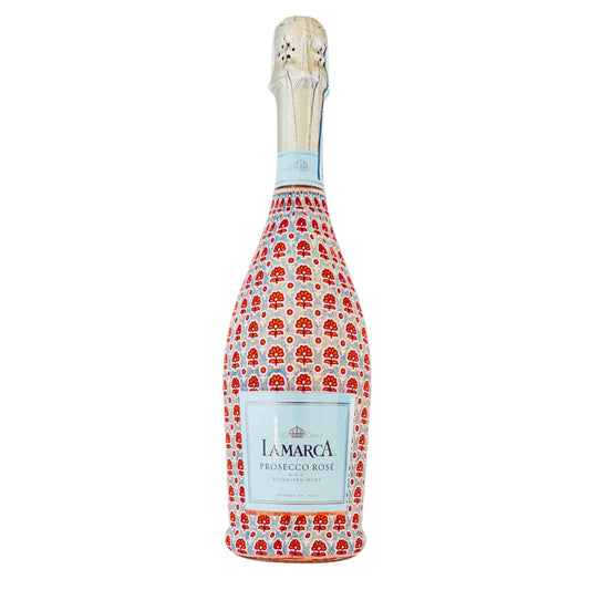 Beau Bottles Indian Blockprint Blue Flower - Prosecco Collection