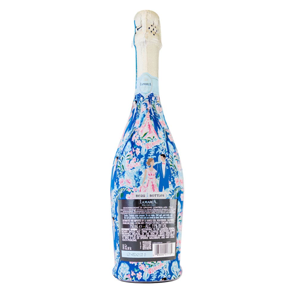 Beau Bottles Preppy Bride and Groom- Prosecco Collection