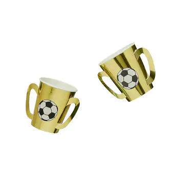 Gold Trophy Soccer Cup 8 Pack