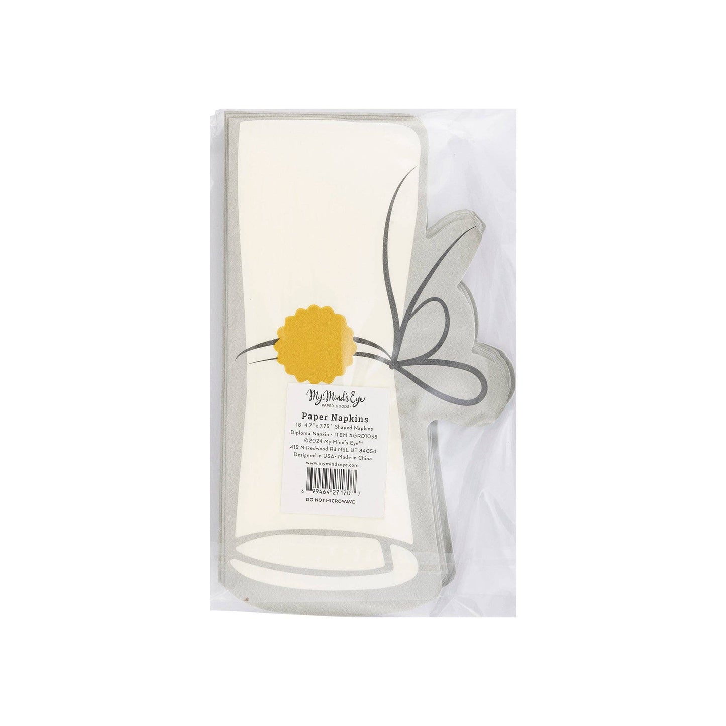 Diploma Shaped Paper Napkins 18ct