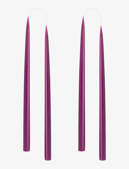 Maroon Taper Candle 10"