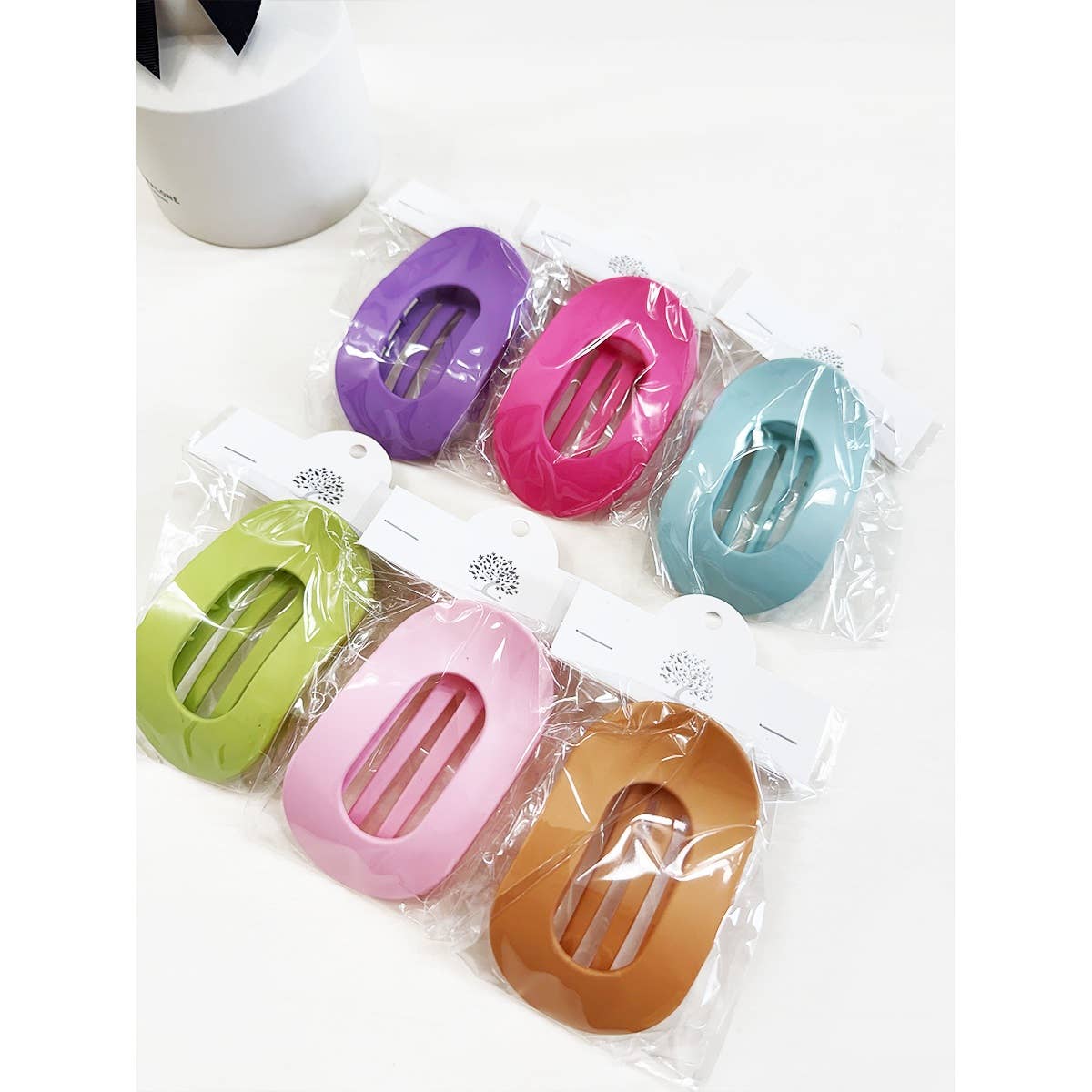 Flat Hair Claw Clip, 6 Colors