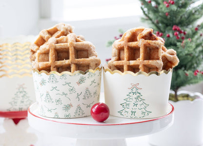 JUMBO Green Trees 8oz Baking Cups 8oz/40ct