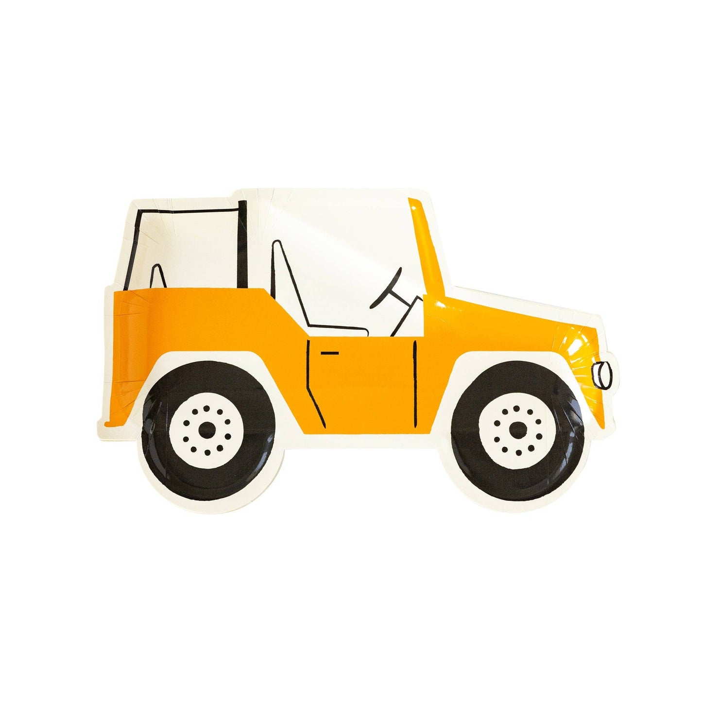 Safari Jeep Shaped Plates 8ct