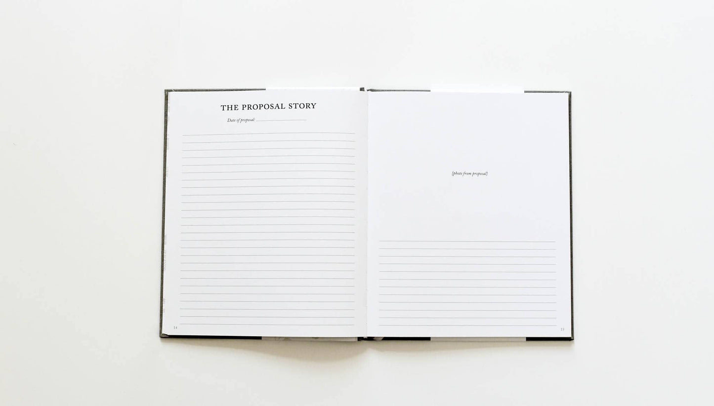 Engagement Journal | Gift for New Brides | Book for Couples: Ivory