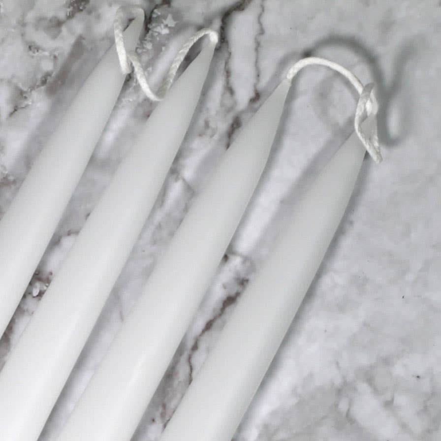 18 Inch White Danish Taper Candle