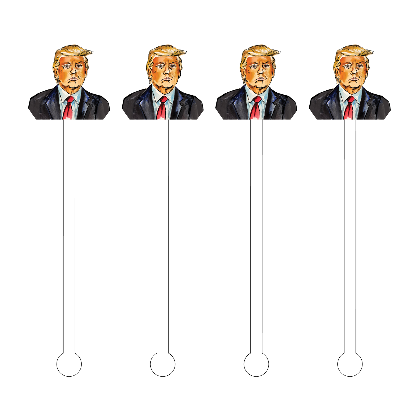 TRUMP ACRYLIC STIR STICKS