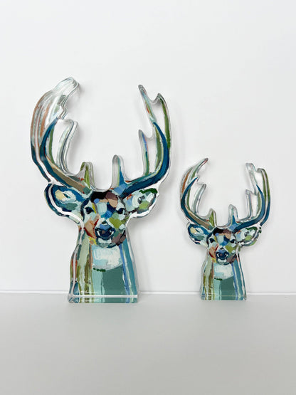 "Bucky" Acrylic Deer Small Shelfie