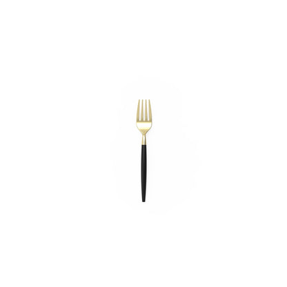 Black and Gold Plastic Mini Forks | 20 Forks
