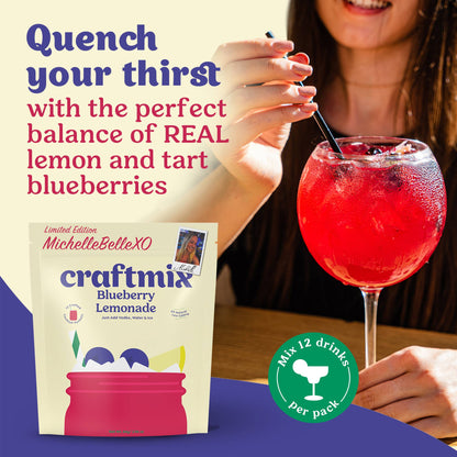 Blueberry Lemonade & Cocktail Mixer - 12 Servings Multipack
