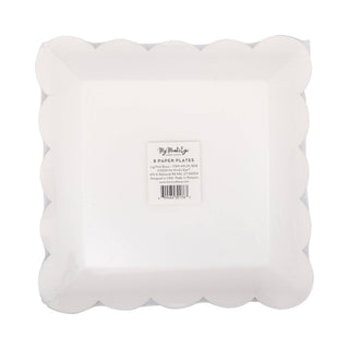 Large Pink Bows Plates 8ct