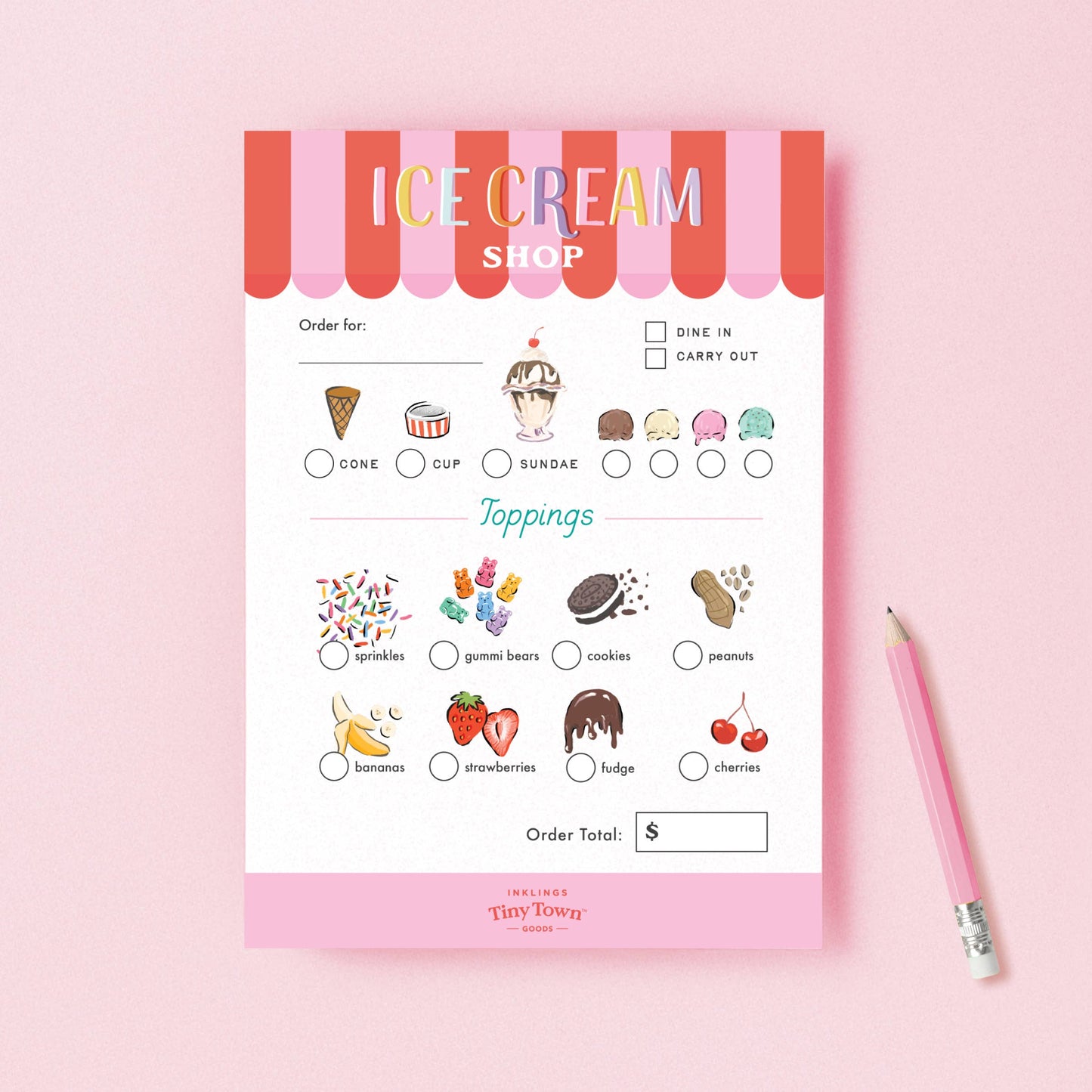 Play Notepad - Ice Cream Shop