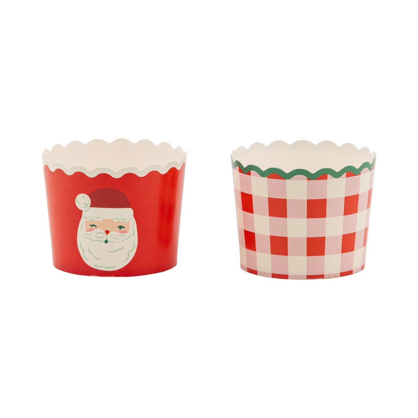 Santa Plaid 5oz Baking Cups 50ct