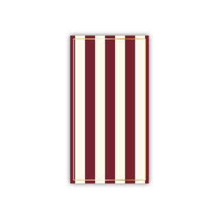 Merlot Cabana Stripe Guest Napkins