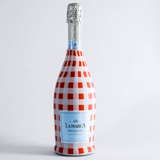 Beau Bottles Red and White Gingham - Prosecco Collection