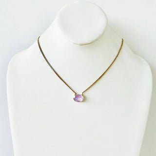 Iza Necklace in Fairy Dust: Rose Water Opal
