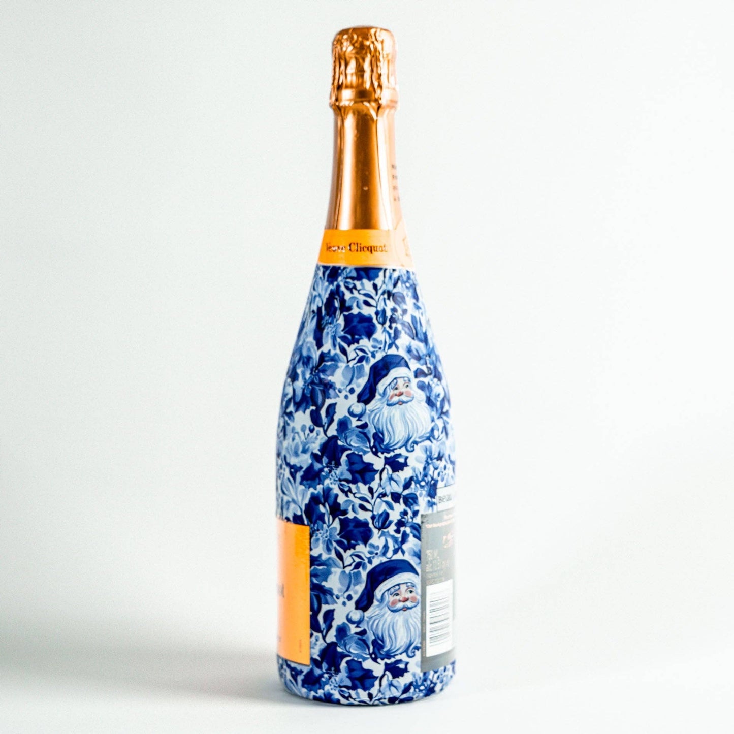 Beau Bottles Blue and White Santa - Champagne Collection