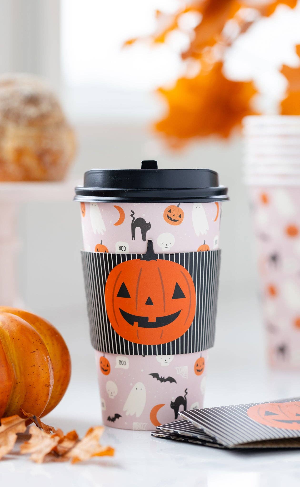 Pink Halloween Icons To Go Cup 8ct