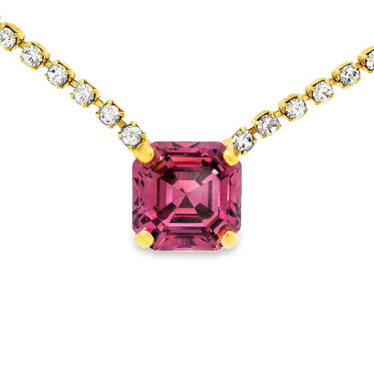 Rhys Square Necklace- Iris