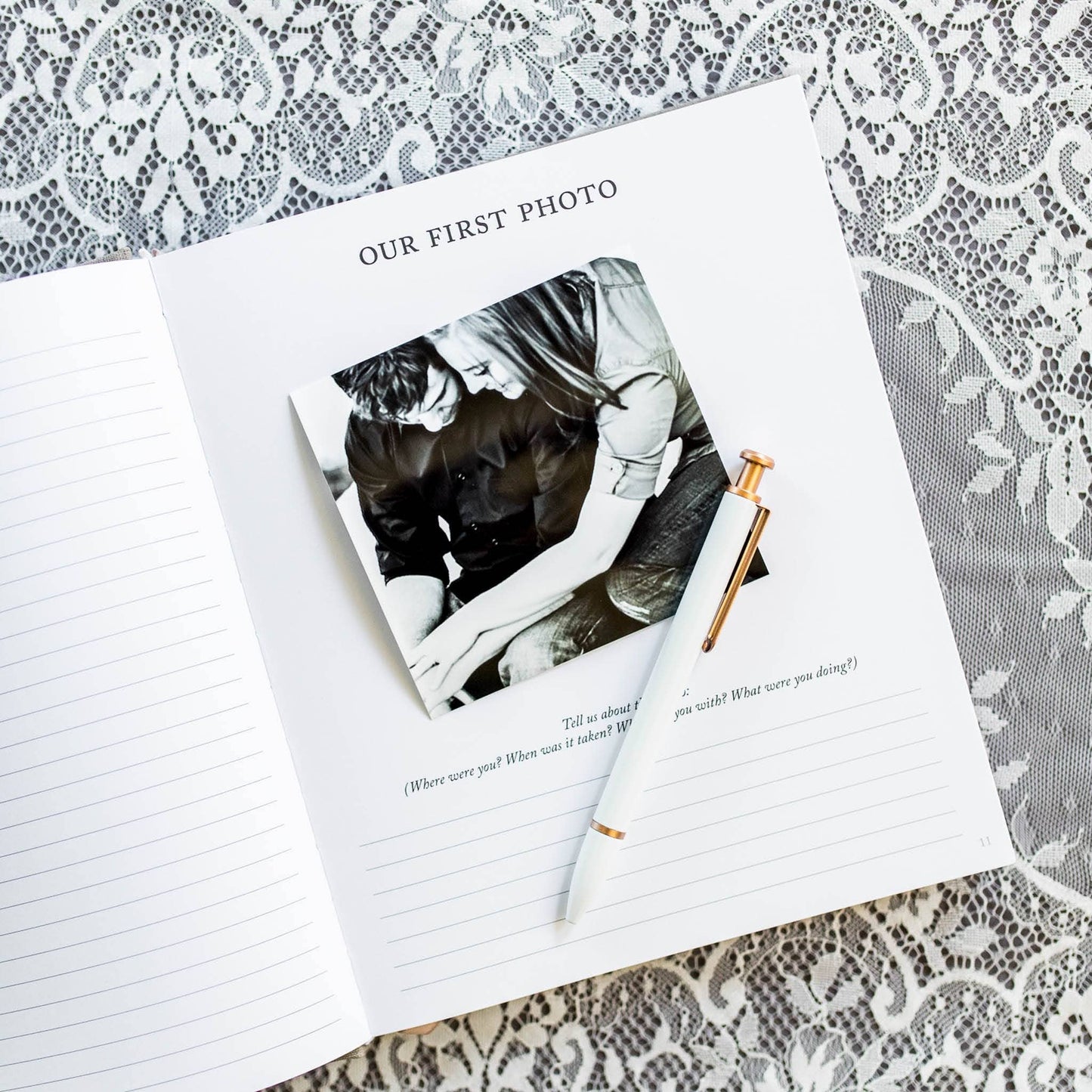 Engagement Journal | Gift for New Brides | Book for Couples: Ivory