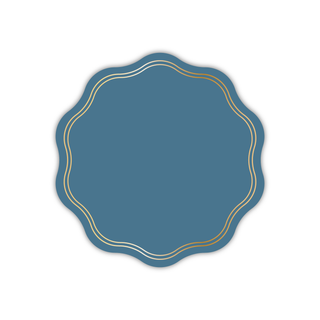 10.5" Scallop Dinner Plates: Merlot