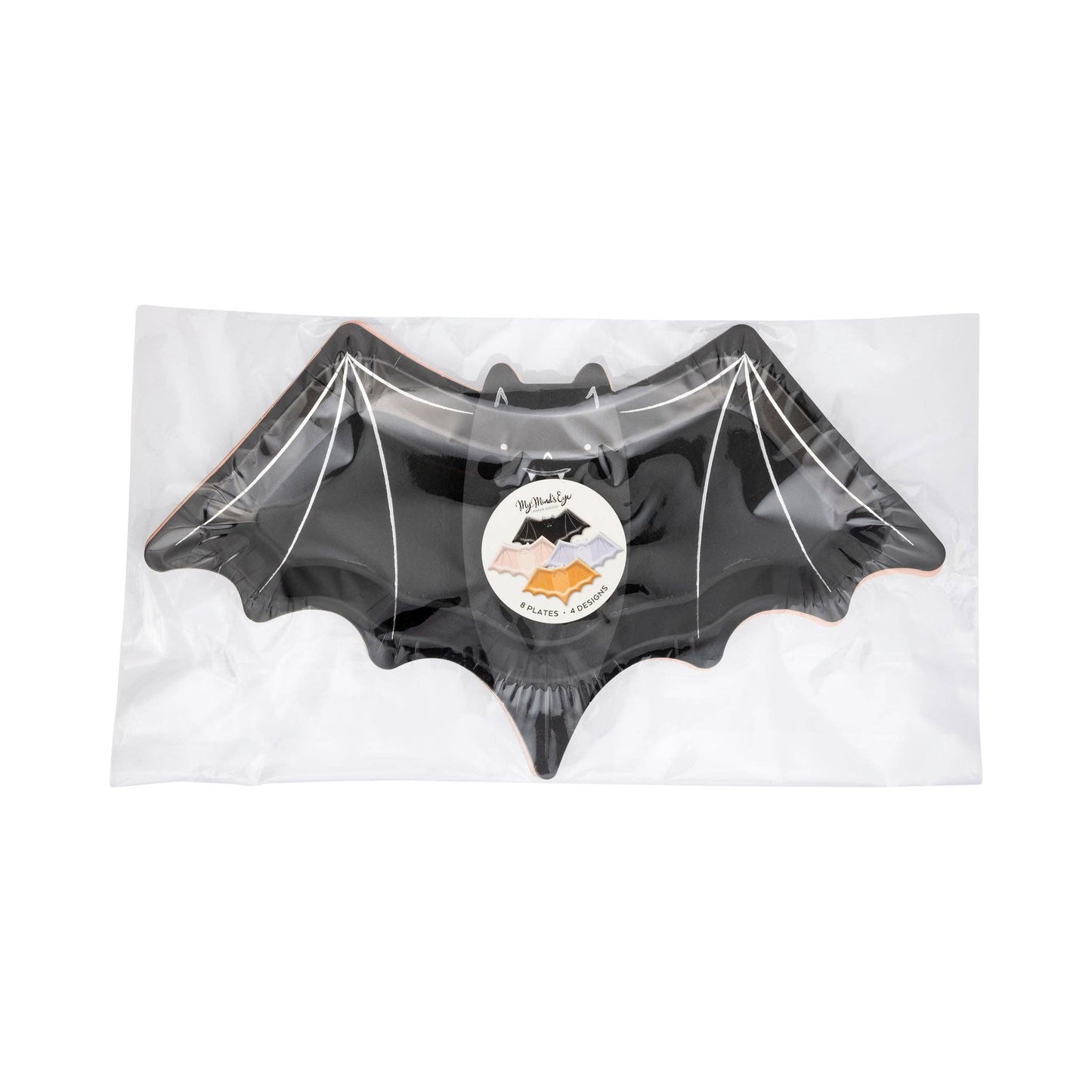 Multicolor Bat Plate Set 8ct