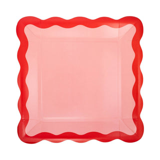 Pink and Red Ric Rac Plate