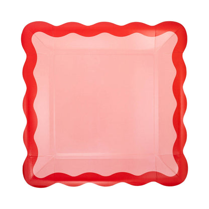 Pink and Red Ric Rac Plate