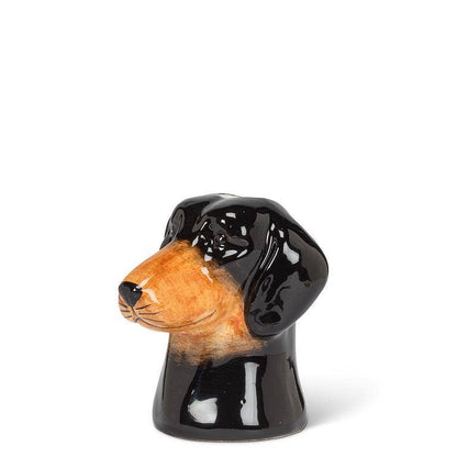 Daschund Wildlife Bud Vase-2"H: