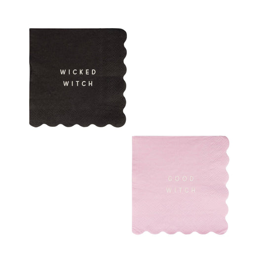 Wicked Good Witch Bad Witch Cocktail Napkins 24ct