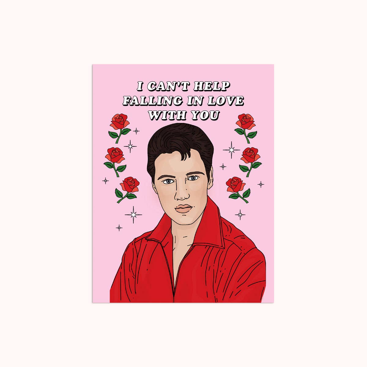 Can't Help Falling Elvis Card| Valentine's Day