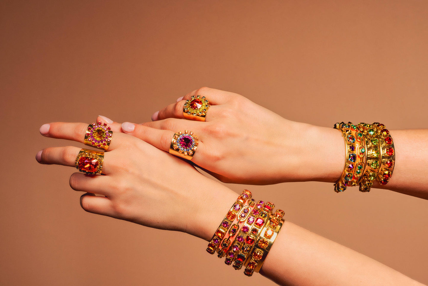 Hillary Cuff-Pink & Bright Yellow