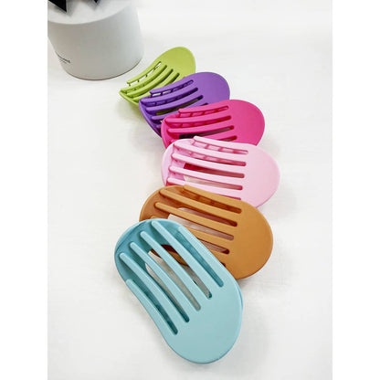 Flat Hair Claw Clip, 6 Colors
