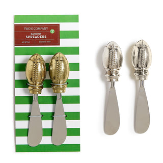 Gameday Football Stainless Steel Spreader- Gold or Silver