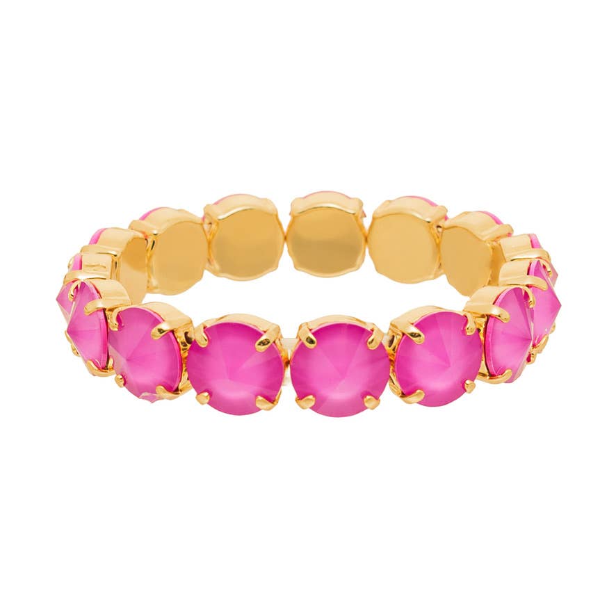 Croatia Stretch Bracelet in Solids: Ultra Orchid