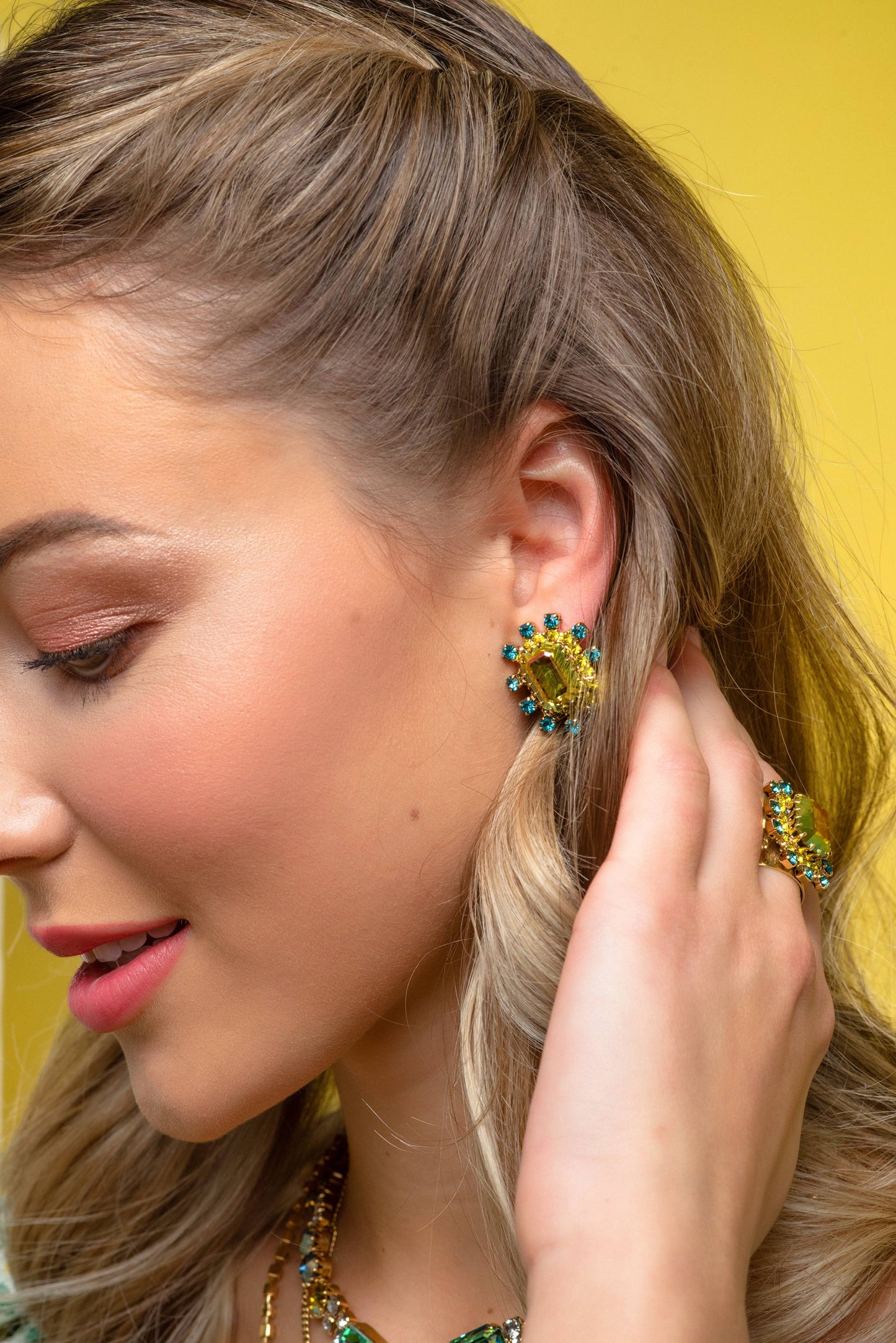 Sisi Earrings in Watermelon- Periodt  Brandy