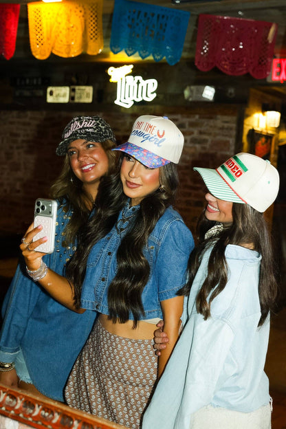 SOUNDS LIKE BULLSHIT TO ME TRUCKER HAT | LEOPARD CANVAS CAP