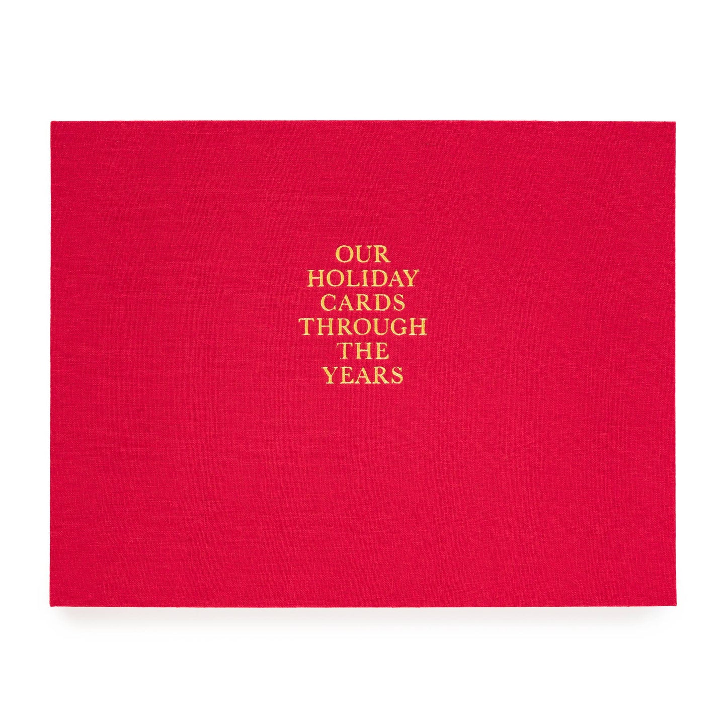 Red Holiday Card Keepsake Book