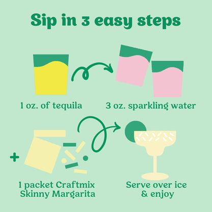 Skinny Margarita Cocktail Mixer - 12 Servings Multipack