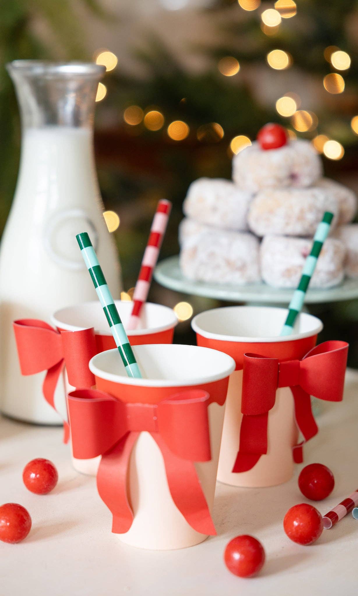 Christmas Reusable Straw Set/12