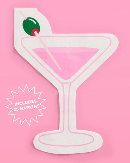 Dirty Martini Napkins - 25 Cocktail Party Napkins | Bday