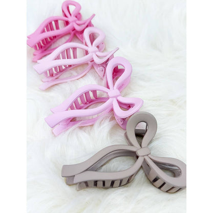 Assorted Pinks Bow Clip