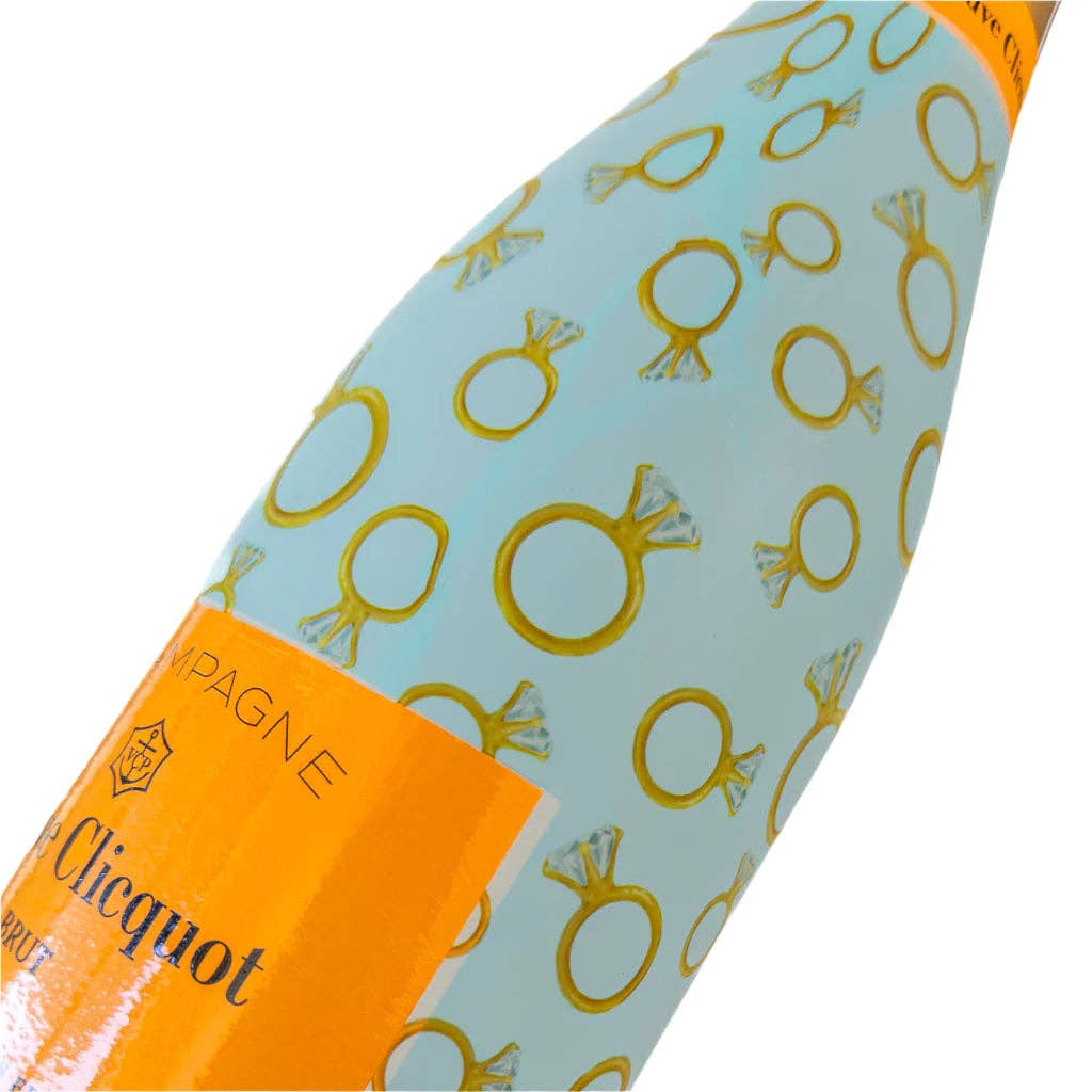 Beau Bottles Blue Engagement Ring - Champagne Collection