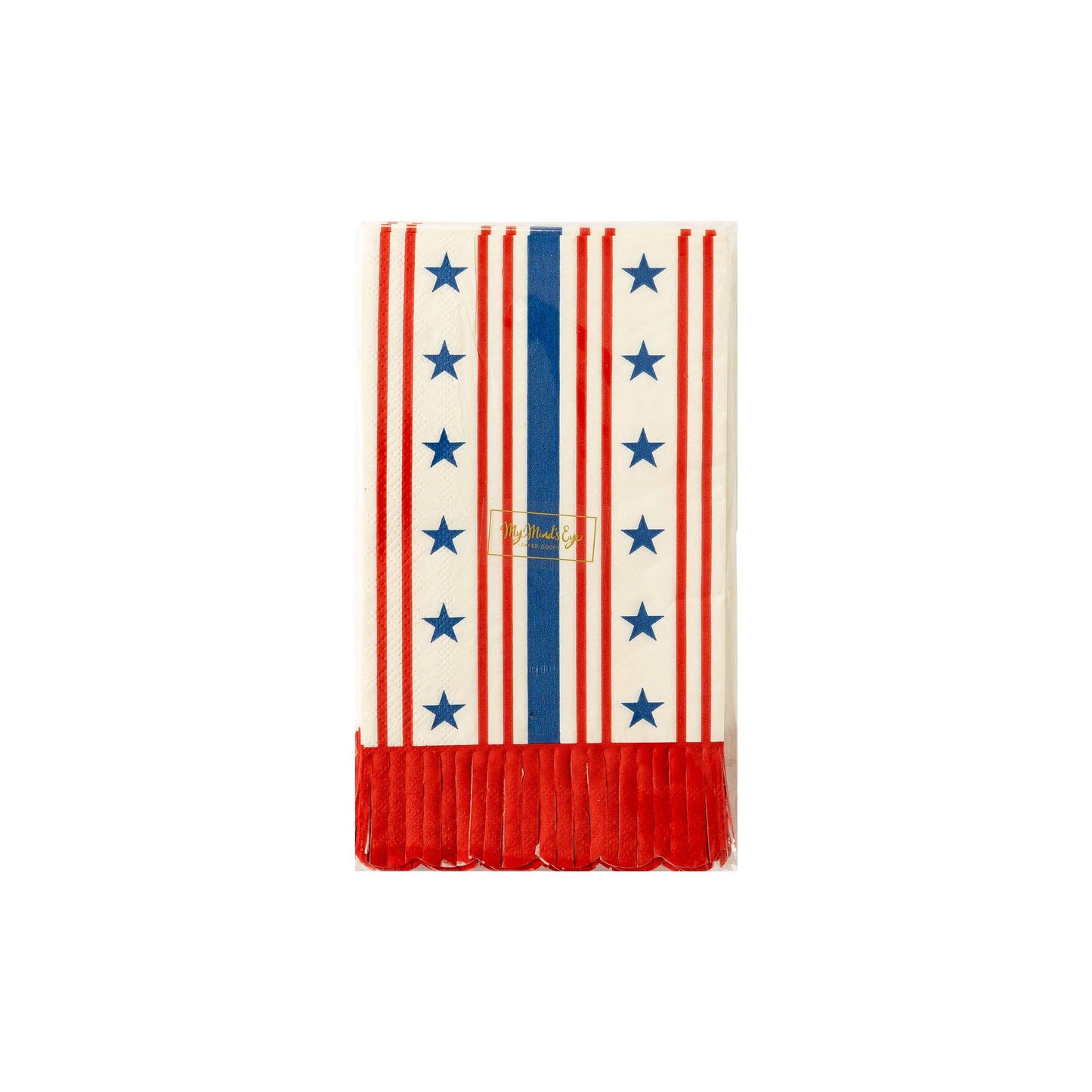 Stars and Stripes Scallop Dinner Napkin