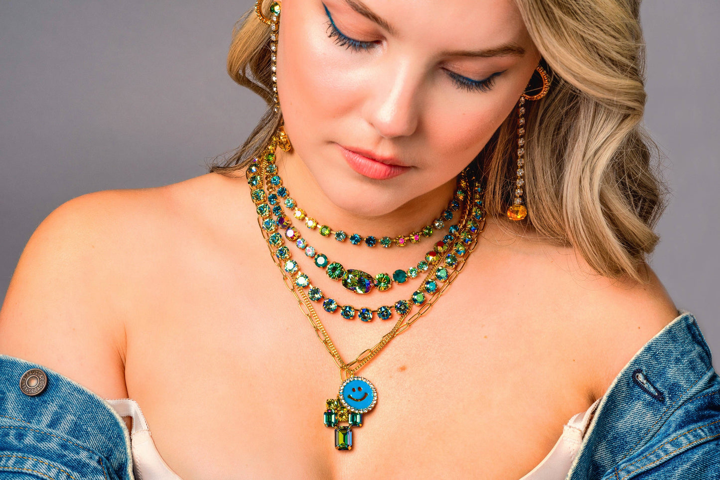 Sarina Necklace in Bohemian Wonderland: Tanzanite Glimmer